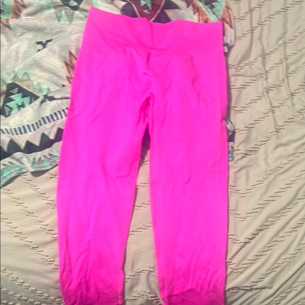SHEIN Neon Pink Leggings